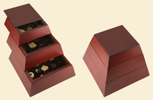Three Tier Wood Pyramid