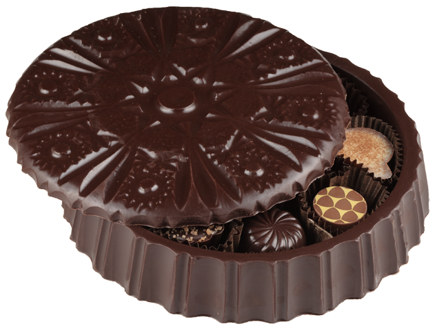 Round Chocolate Candy Dish